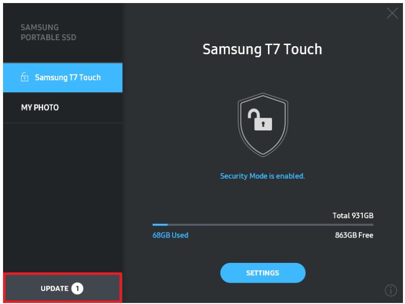 SAMSUNG SSDEXTERNE TZ TOUCH - Mise à jour du logiciel et du microcode du produit - 1