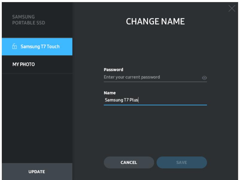 SAMSUNG SSDEXTERNE TZ TOUCH - Nom/Mot de passer - 1