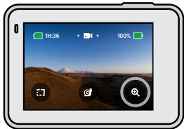 GOPRO HERO7WHITE - UTILISATION DU ZOOM TACTILE - 1