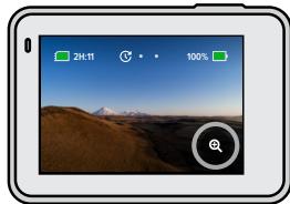 GOPRO HERO7WHITE - UTILISATION DU ZOOM TACTILE - 1