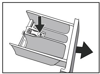 TECNOLEC TUL712 - Cleaning the detergent drawer and recess - 1