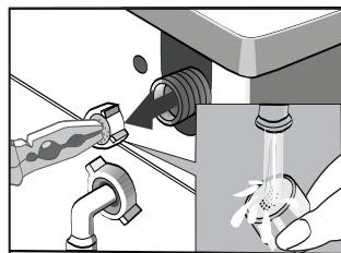 TECNOLEC TUL712 - Cleaning the inlet hose and the inlet filter - 3