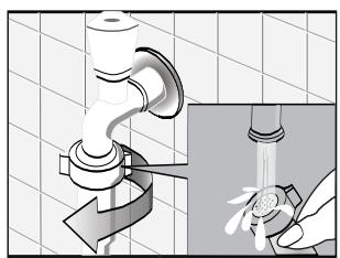 TECNOLEC TUL712 - Cleaning the inlet hose and the inlet filter - 1