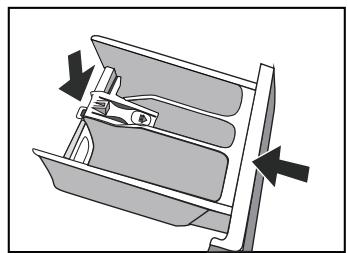 TECNOLEC TUL712 - Cleaning the detergent drawer and recess - 3