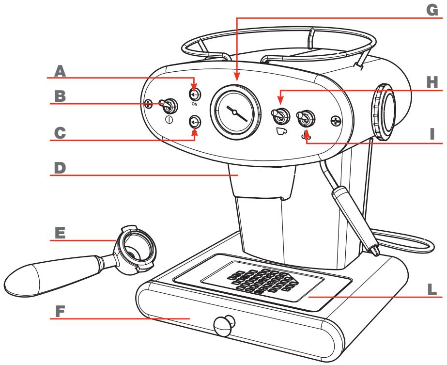 ILLY 60248 - Pièces composant la machine - 1