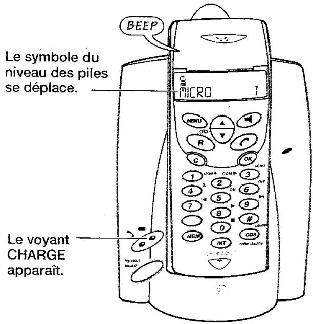BINATONE MD2500 - Rechargez les piles pendant 15 heures. - 1