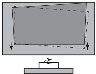 HISENSE LASER-TV1OOL5F-D12 - Parallelement au BAS de l'image avec l'ecran - 2