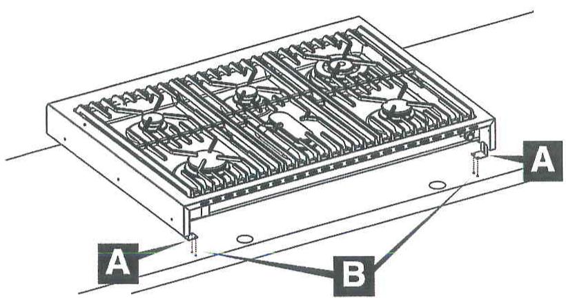 FRATELLI ONOFRI A12-F4TF - Fixation du plan top rabaisse - 2