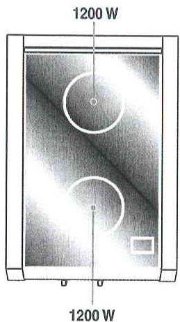 FRATELLI ONOFRI A12-F4TF - Puissance du plan vitrocéramique - 1