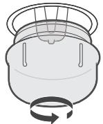 THOMSON MFC701IXFOUR - Replacing the oven light bulb - 2