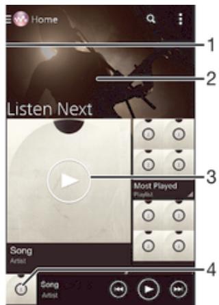 SONY XPR E1 BL DUALSIM - Écran d'accueil de « walkman - 1