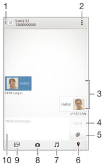 SONY XPR E1 BL DUALSIM - Lire et envoyer des messages - 1