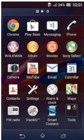 SONY XPR E1 BL DUALSIM - Écran applications - 1