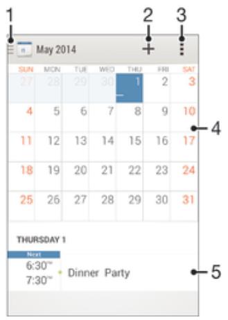 SONY XPR E1 BL DUALSIM - Calendrier - 2