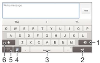 SONY XPR E1 BL DUALSIM - Clavier virtuel - 1