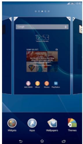 SONY XPR E1 BL DUALSIM - Volets de l'écran d'accueil - 1