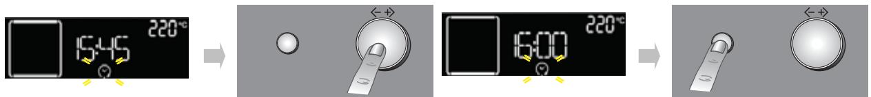 WHIRLPOOL AKZ521IXPF - RÉGLAGE DE L'HEURE DE FIN CUISSON / DÉPART RETARDE - 1