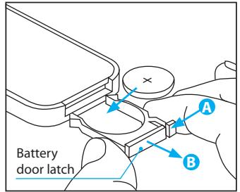 ILUV IMM173 - Installation de la batterie dans la télécommande - 1