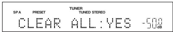 YAMAHA R-S300 BL - Effacement de toutes les stations présélectionnées - 5