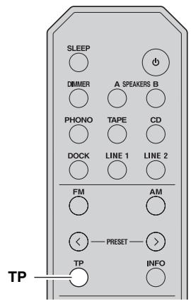 YAMAHA R-S300 BL - Fonction de recherche TP (stations FM uniquement) - 2