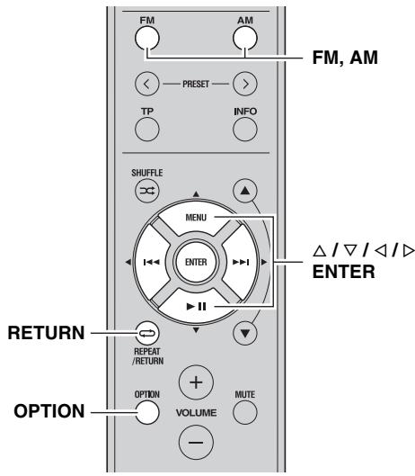 YAMAHA R-S300 BL - Effacement de toutes les stations présélectionnées - 2