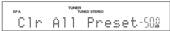 YAMAHA R-S300 BL - Effacement de toutes les stations présélectionnées - 3