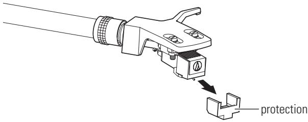 AUDIO TECHNICA AT-LP3 - Retirez le protecteur de cellule. - 1