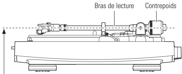 AUDIO TECHNICA AT-LP3 - Réglage de l'équilibre du bras de lecture - 3