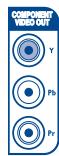 THOMSON DTH 8751 E - - Sorties video composantes (y, pb, pr) (YUV) - 1