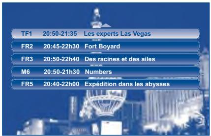 THOMSON DTH 8751 E - MENU → regarder la TV → OK → touche naviclick - 1