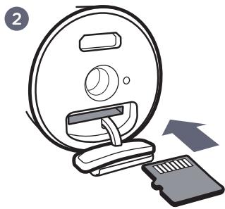 HTC RE CAMERA - Insertion de la carte microsd - 2