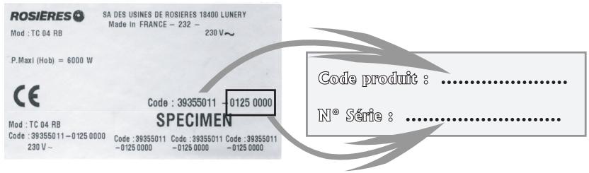 ROSIERES TC 04 INOX - Recommandations - 1