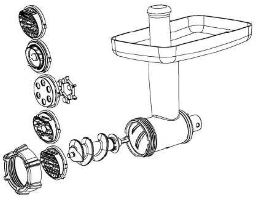 BRANDT KM1557BG - e) Utilisation de votre accessoire à pâtes - 1
