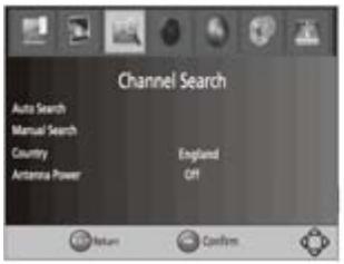 BRANDT BTR1201HD - 7: Recherche des chaînes - 1