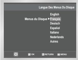 SAMSUNG SV-DVD-50 - Choix de la langue du menu du disque - 2