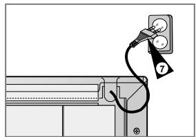 SAMSUNG SV-DVD-50 - Connectez le magnétoscope-dvd au téléviseur - 7