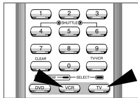 SAMSUNG SV-DVD-50 - Basculez entre les modes TV et VCR - 1