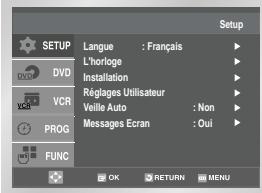 SAMSUNG SV-DVD-50 - Vous pouvez modifier l'ordre des chaînes mémorisées en fonction de vos préférences en changeant le numéro de station attribué à chaque chaîne. - 1
