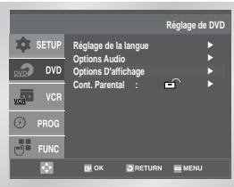 SAMSUNG SV-DVD-50 - Configuration des options d'affichage - 1