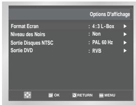 SAMSUNG SV-DVD-50 - Configuration des options d'affichage - 3