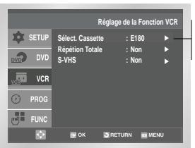 SAMSUNG SV-DVD-50 - Sélectionnez le type de cassette - 2