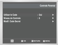 SAMSUNG SV-DVD-50 - Configuration du contrôle parental - 5