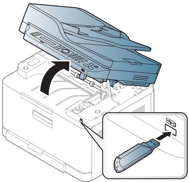 SAMSUNG XPRESS SL-C4GOFW - Connexion d'un périphérique de stockage USB - 1