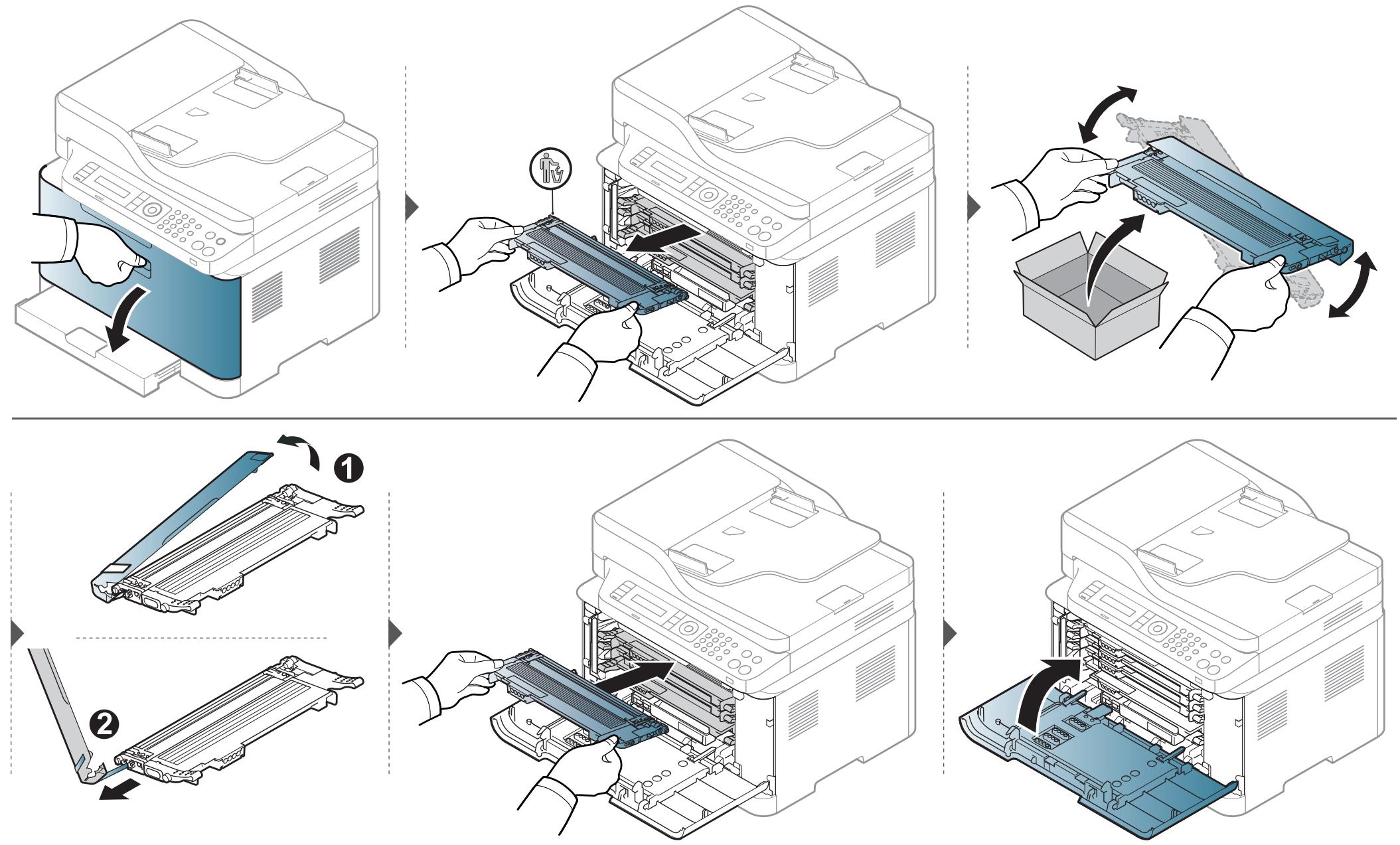 SAMSUNG XPRESS SL-C4GOFW - Remplacement de la cartouche de toner - 3