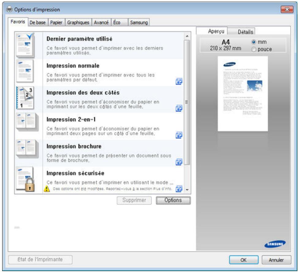 SAMSUNG XPRESS SL-C4GOFW - Cliquez sur propriétés ou préférences. - 1