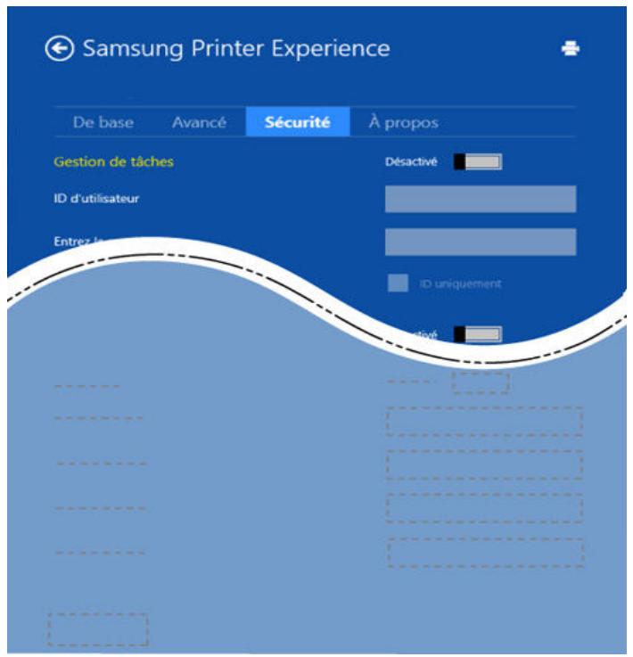 SAMSUNG XPRESS SL-C4GOFW - Onglet sécurité - 2
