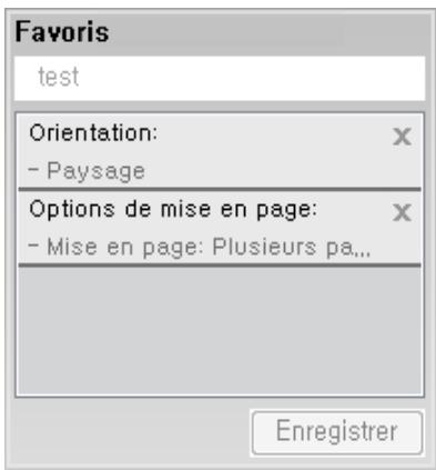 SAMSUNG XPRESS SL-C4GOFW - Utilisation d'un réglage favori - 1