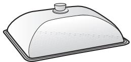 DARTY H 5140 BP BLANC - Couvercle pour plat à rôtir - 2