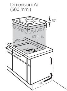 FAGOR 2VFT-330X - Dimensions d'encastrement plaques à induction - 1