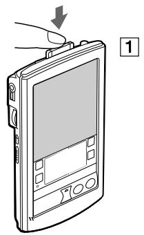 SONY CLIEPEG-N770C/EC - Extraction d'un memory stick™ - 1